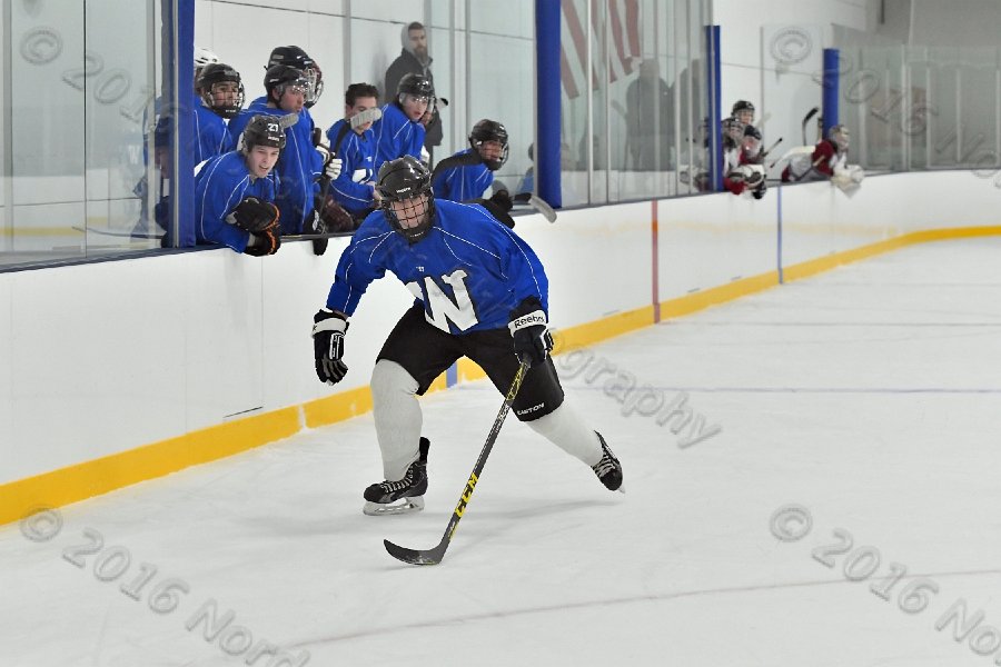 Wheaton College Men\'s Ice Hockey vs Middlesex Community College. - Photo By: KEITH NORDSTROM